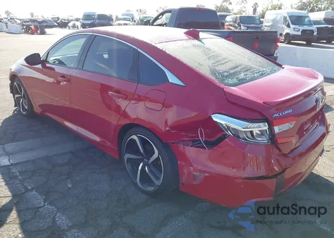 2020 Honda Accord Sport из США, поврежденный, VIN 01HGCV1F37LA08702